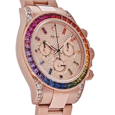 rolex daytona rosegold rainbow replica
